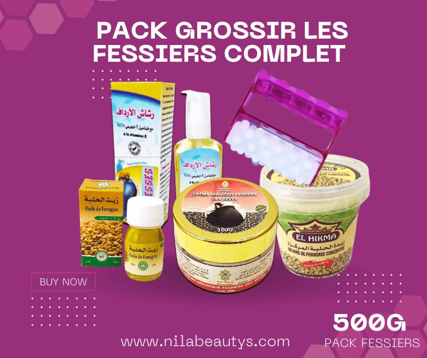 Pack Fessier Complet | Augmentez la Taille de Vos Fesses Naturellement - nilabeautys.com