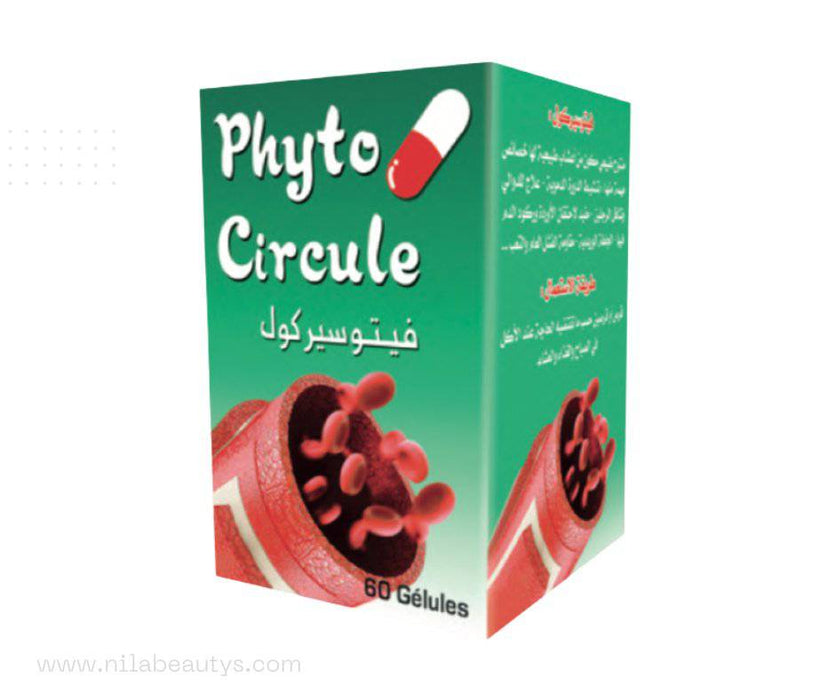 Phyto Circule 60 gélules | Soutien naturel pour une meilleure circulation sanguine et des jambes légères - nilabeautys.com