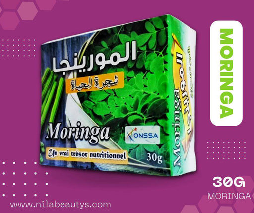 Poudre de Moringa 30g | Réduit le risque de diabète et améliore la glycémie | Bienfaits pour la santé - nilabeautys.com