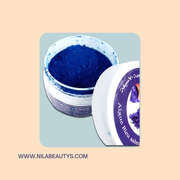 Poudre de Nila Bleu 40g | Indigo pour éclaircir le teint et adoucir la peau - nilabeautys.com