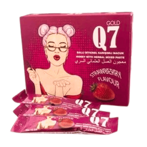 Q7 Gold Honey Fraise pour Vitalité Féminine - nilabeautys.com