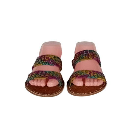 Sandale nu - pieds de chats doublé multicolore marocain artisanal - Confortables, Durables et Élégantes - nilabeautys.com