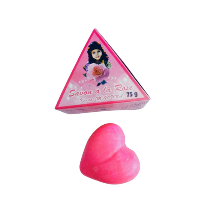 Savon de Rose format de triangle 75g | La Vallée de Rose Magouna - nilabeautys.com