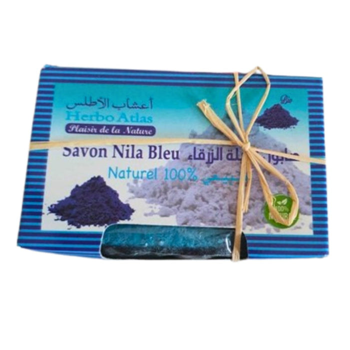 Savon Nila Bleu Naturel Herbo Atlas 90g - nilabeautys.com