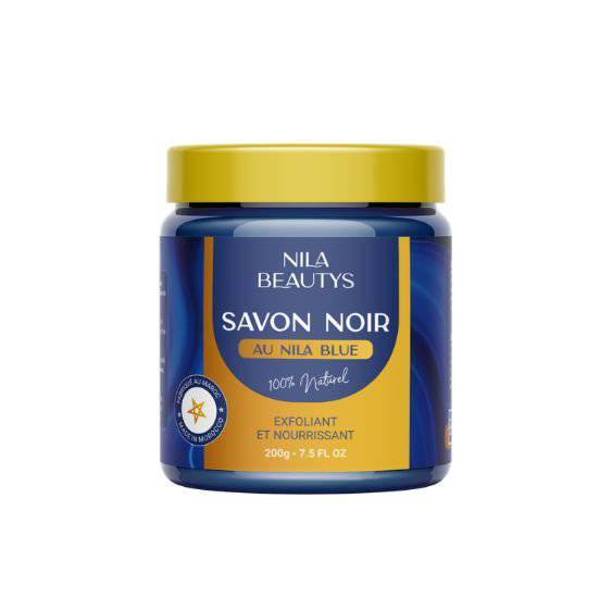 Savon Noir Beldi au Nila Bleu du Maroc 200g | NILABEAUTYS - nilabeautys.com