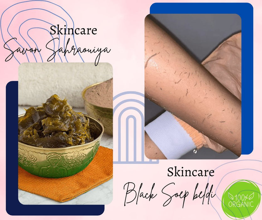 Savon noir beldi exfoliant au Citron 200g | Savon beldi du Maroc - nilabeautys.com