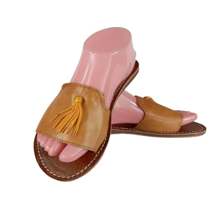 Tcharchifa orange women sandals summer - Confortables, Durables et Élégantes - nilabeautys.com