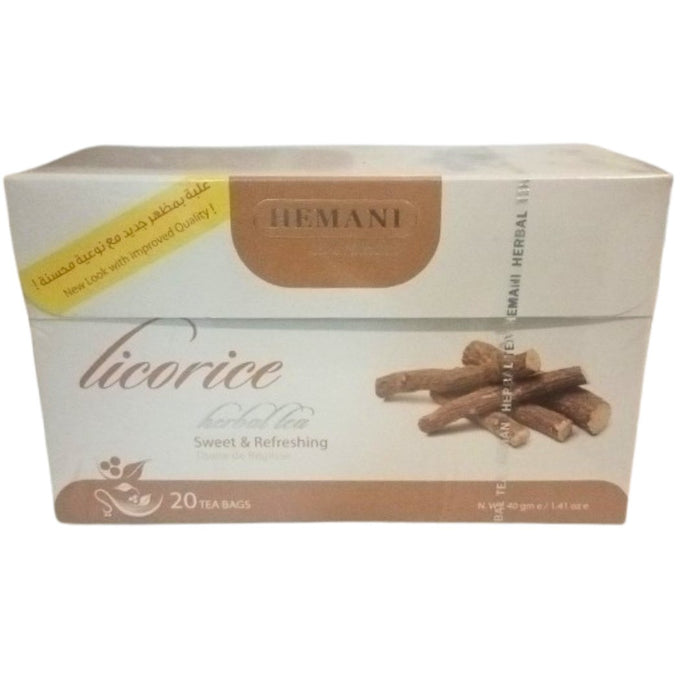 Thé Réglisse Hemani - 20 Sachets - nilabeautys.com