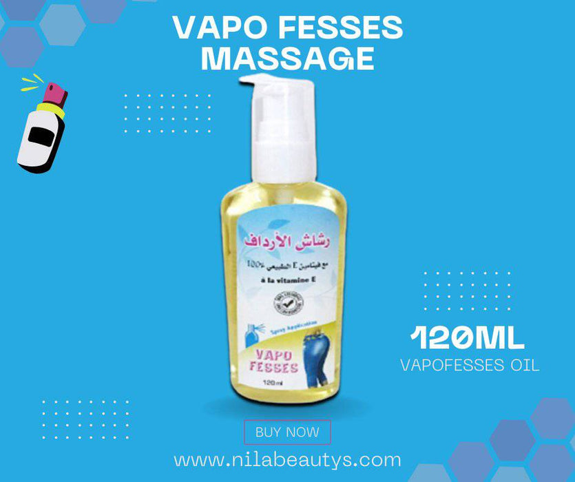 Vapo Fesses 120ml | Huile améliorez la fermeté et la beauté de vos fesses et de vos hanches - nilabeautys.com