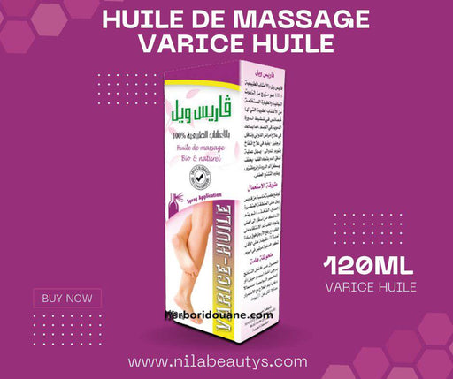 Varis Well aux herbes 100% Huile naturelles Huile de varices - nilabeautys.com